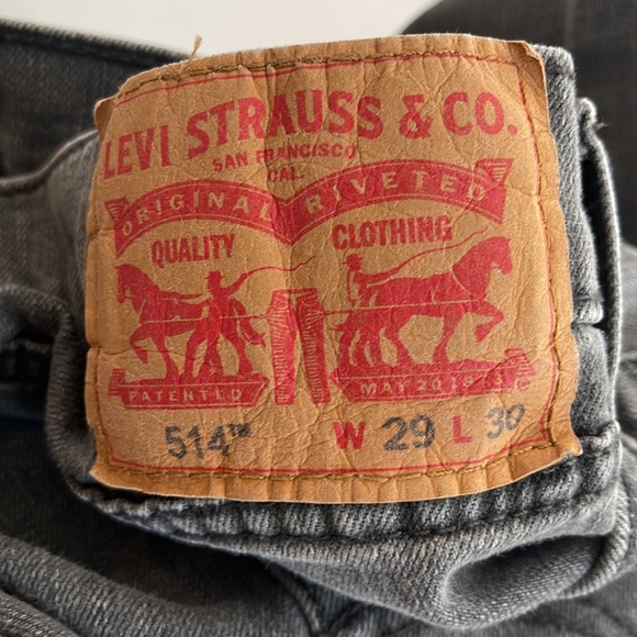 Levi’s 514 Gray Straight Jeans size 29 x 30 - Picture 11 of 12